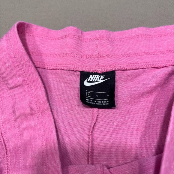 Nike Women's Sport Shorts in Pink with White Accents - Picture 5 of 6
